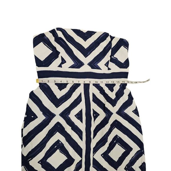 Vineyard Vines Strapless Maxi Dress Resort Cruise Diamond print Cocktail - Picture 8 of 11